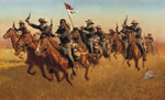 "Buffalo Soldiers: Advance as Skirmishers Charge" Frank McCarthy Print